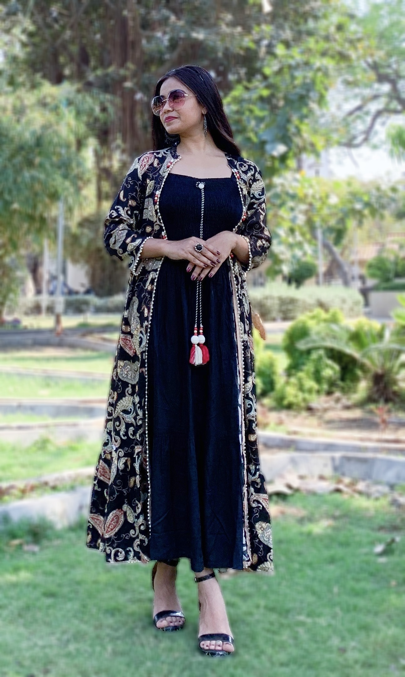 Kurti with 2025 attached shrug