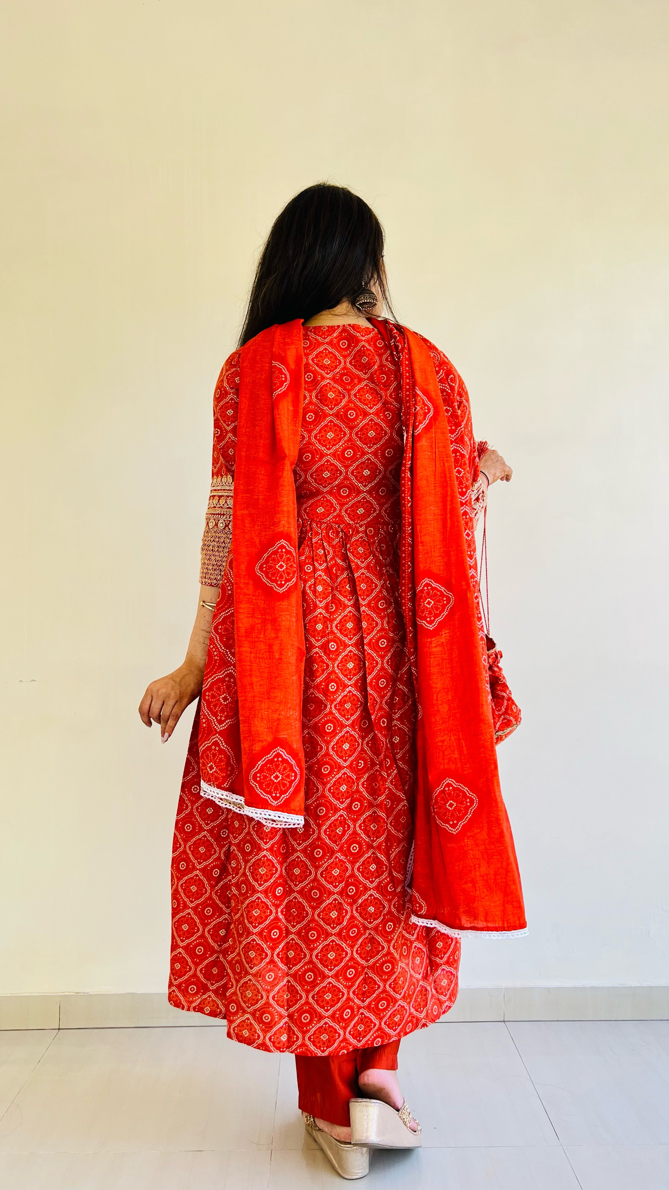 Urban Mystic Embroidred Kurta Pant Set With Duptta