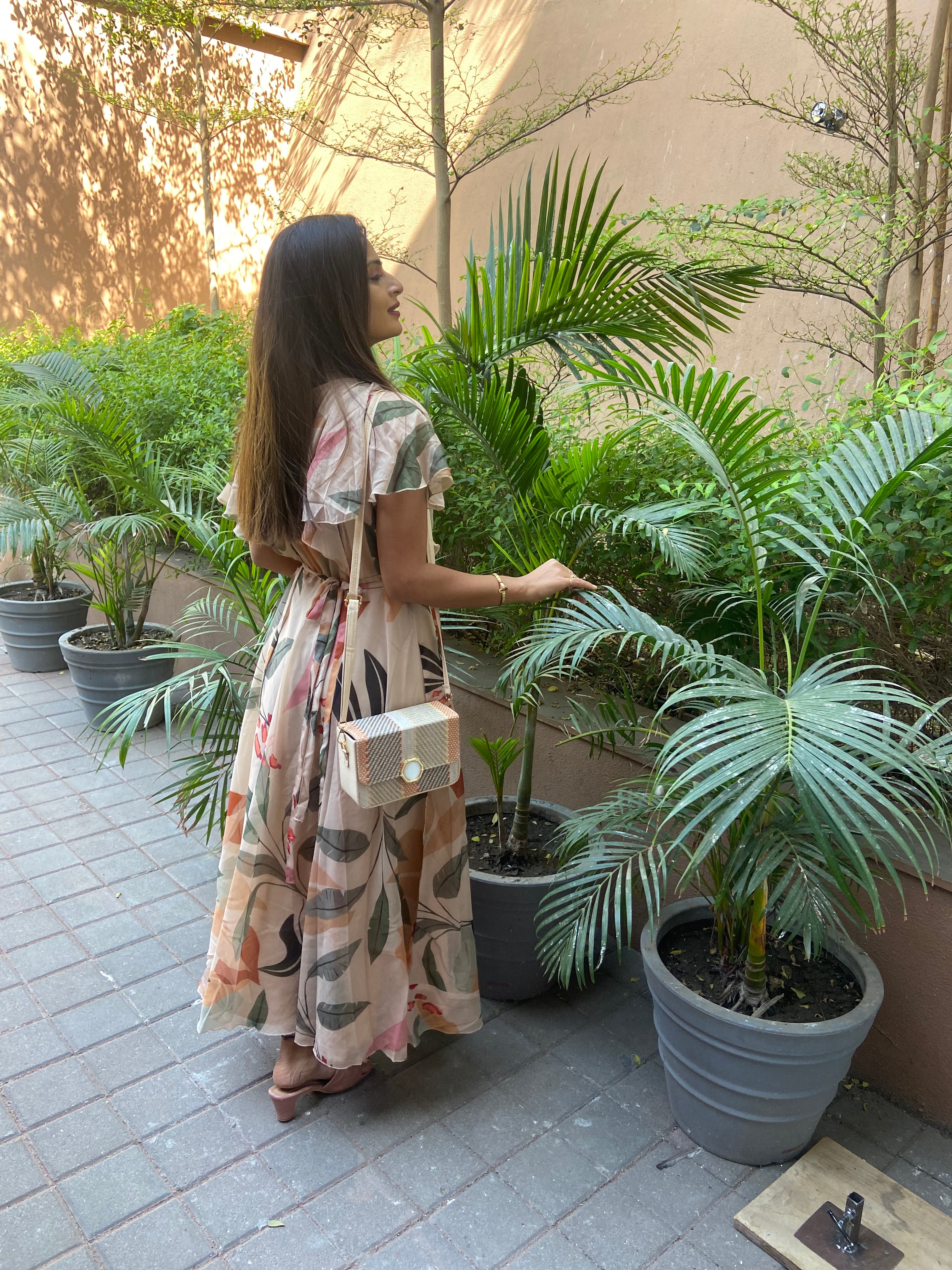 Urban Mystic Floral Print Maxi Dress