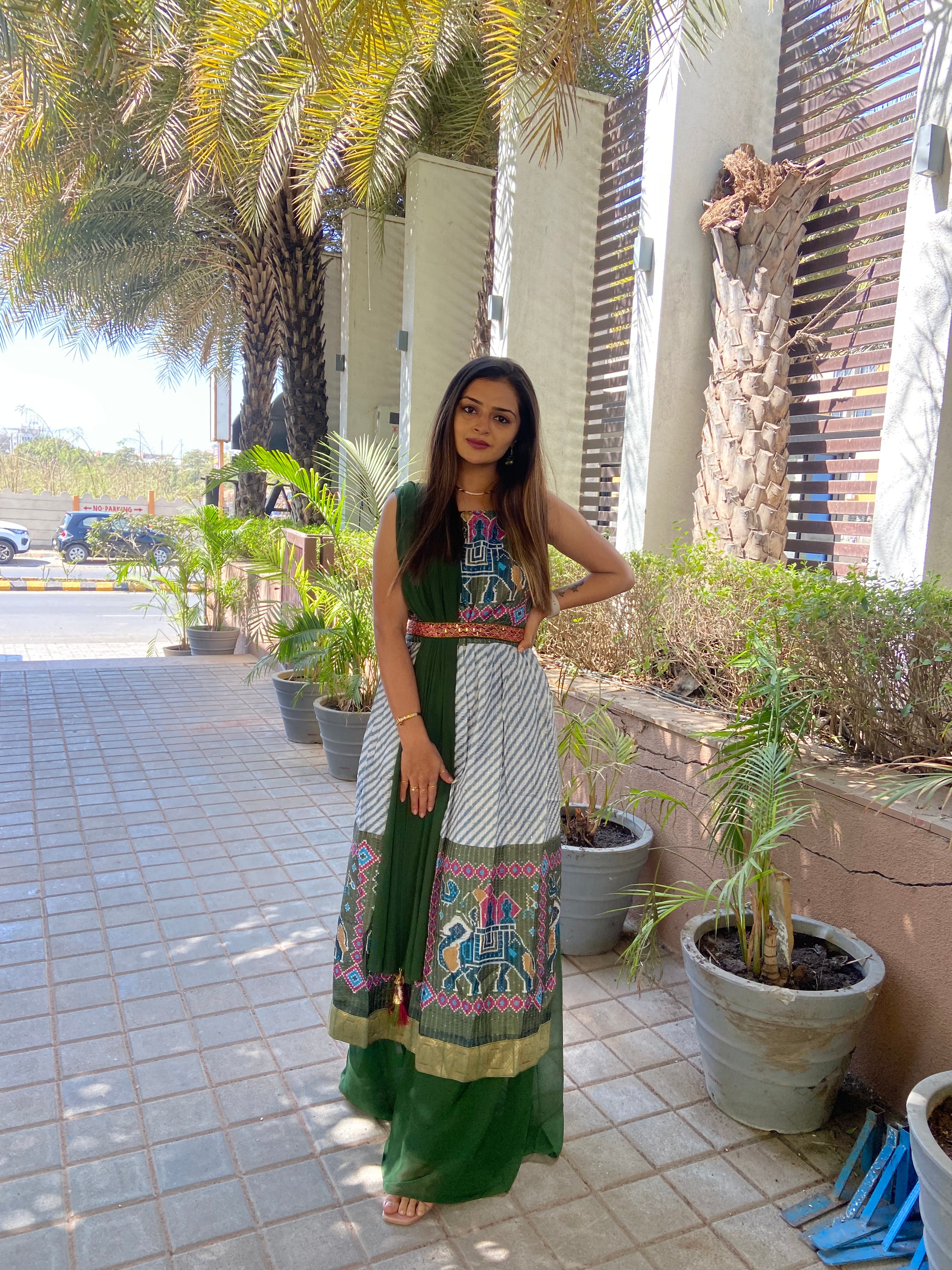 Urban Mystic Mehendi Kurta With Plazo Set