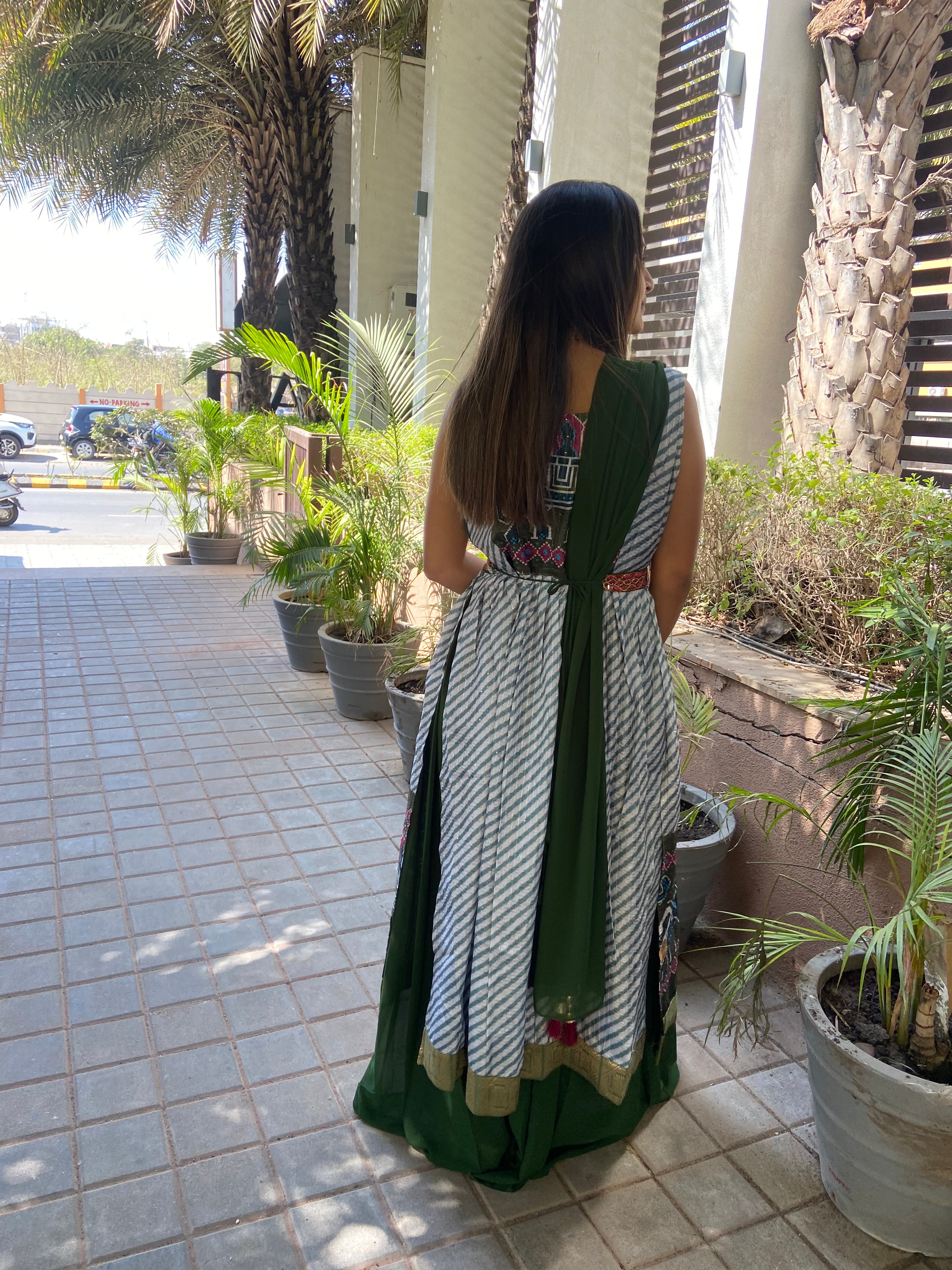 Urban Mystic Mehendi Kurta With Plazo Set