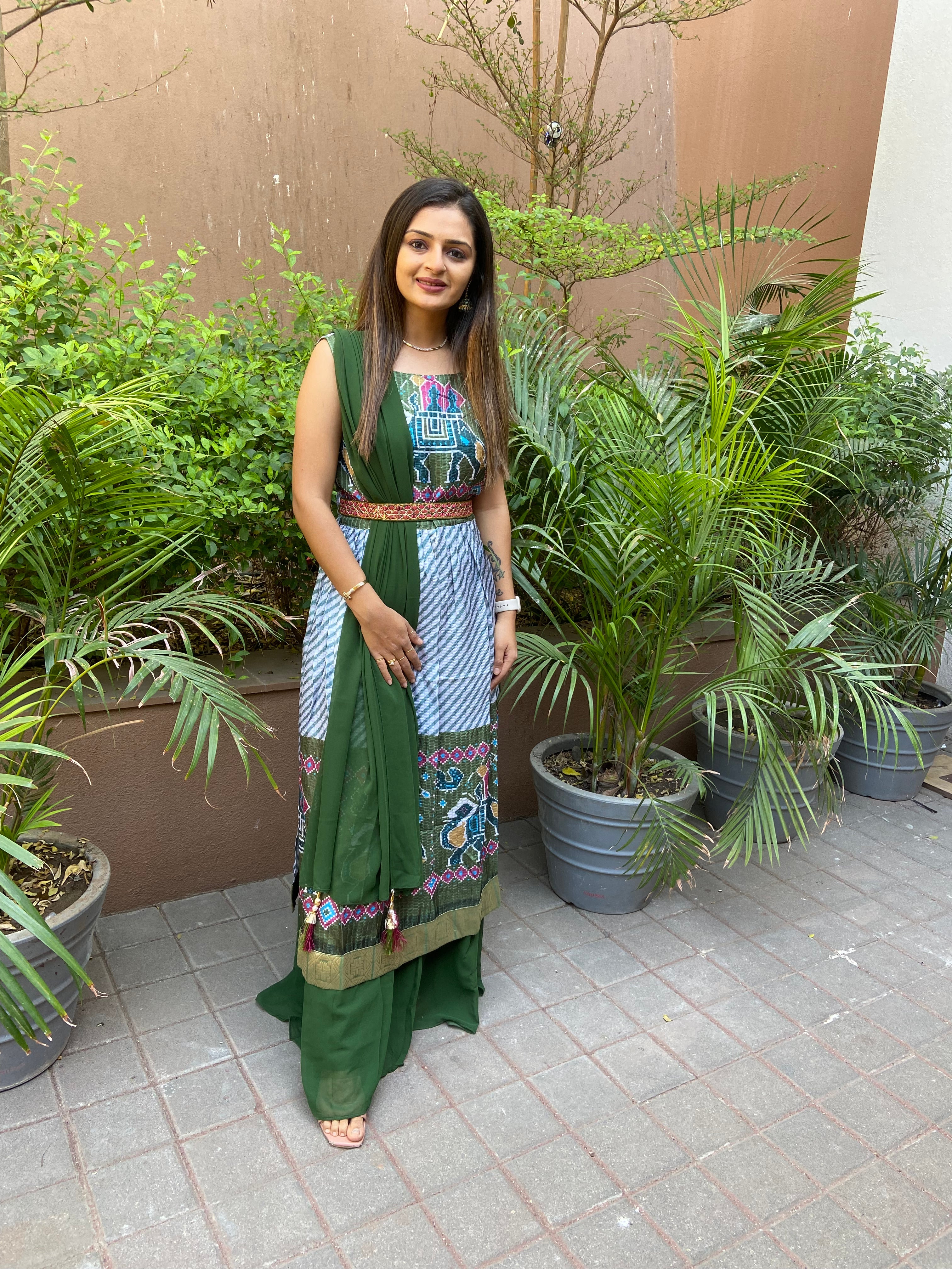 Urban Mystic Mehendi Kurta With Plazo Set
