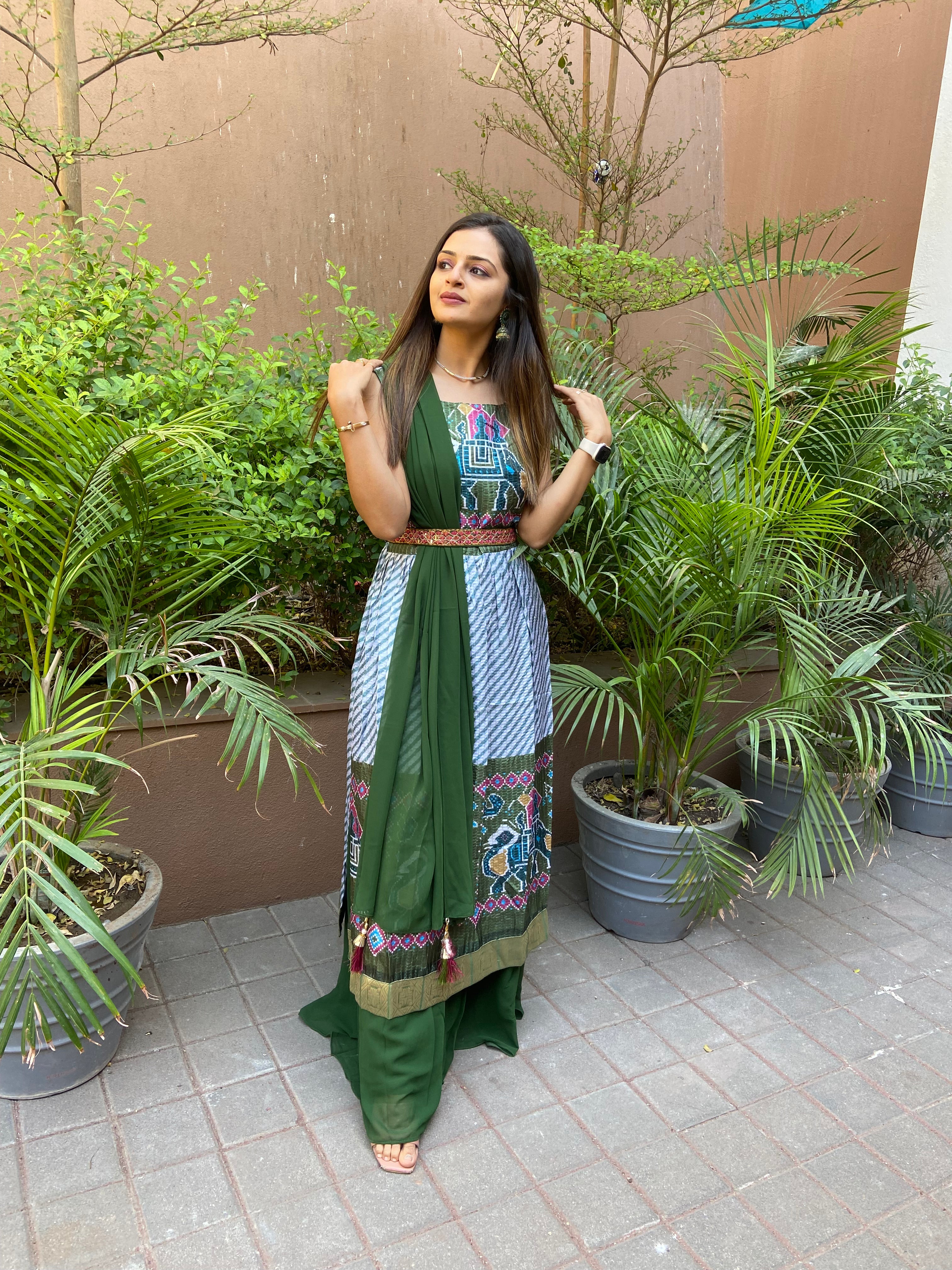 Urban Mystic Mehendi Kurta With Plazo Set