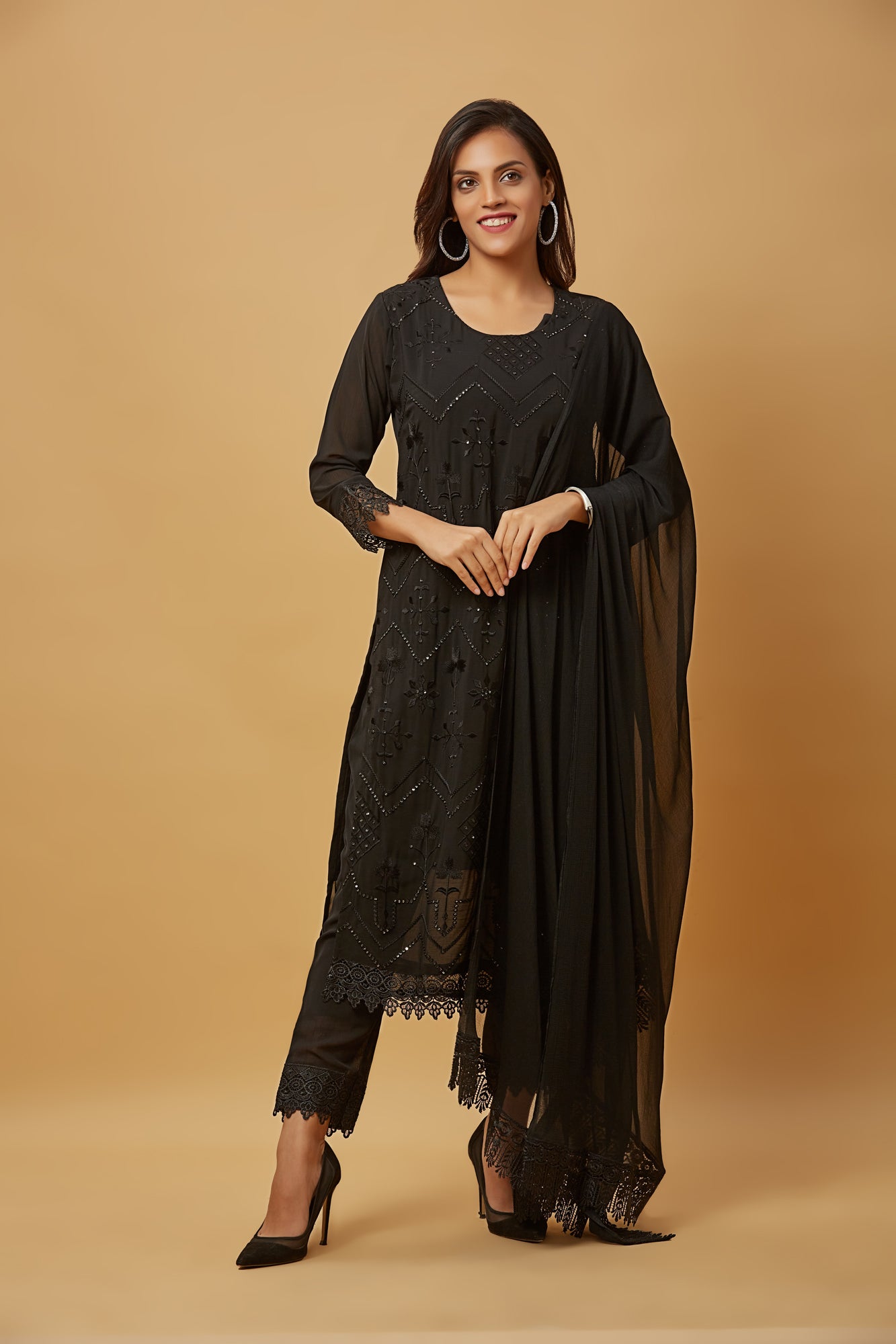 Fancy Black Kurti at Rs.999/pcs in surat offer by Clemira