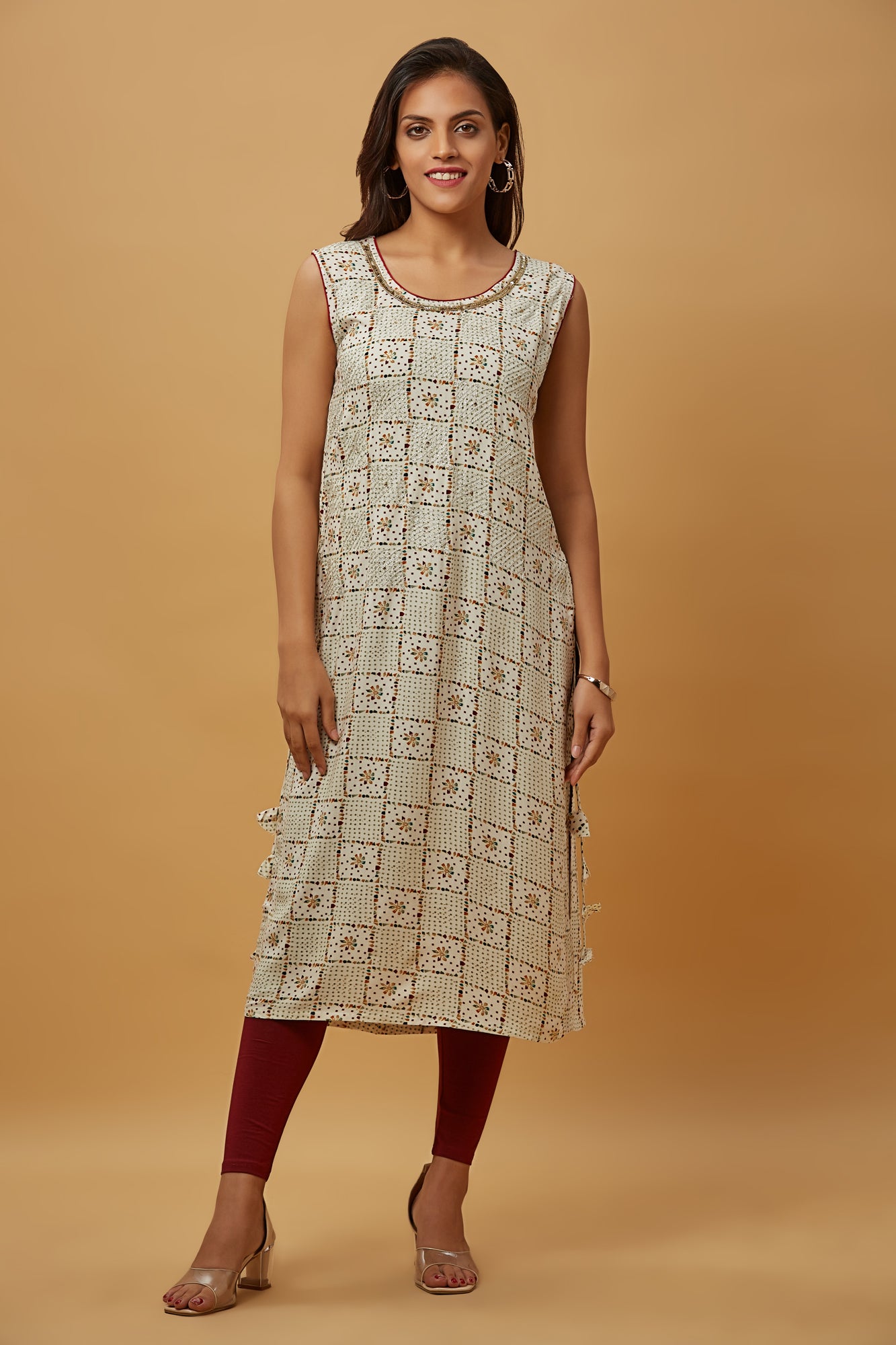 Urban Mystic Rayon Classy Straight Side Cut Kurta