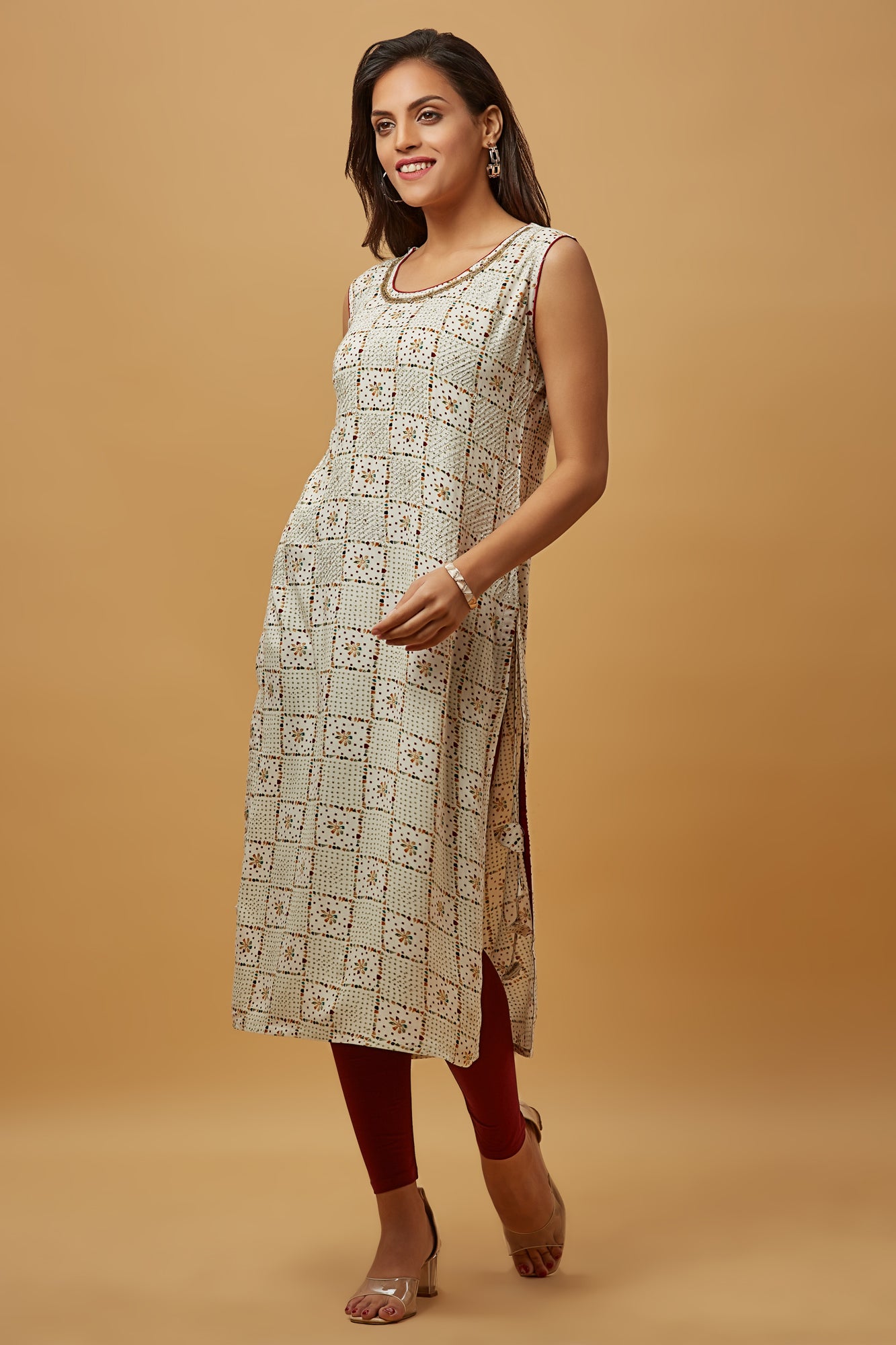 Urban Mystic Rayon Classy Straight Side Cut Kurta